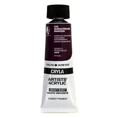 Daler Rowney Cryla Artists’ Acrylic Paint Quinacridone Maroon ml pc