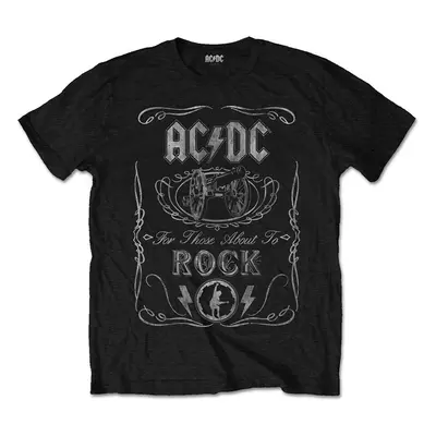 AC/DC T-Shirt Cannon Swig Vintage Unisex Black