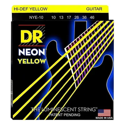 DR Strings NYE-10 Neon E-guitar strings