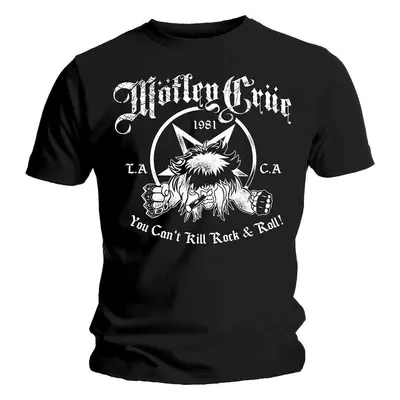 Motley Crue T-Shirt You Can't Kill Rock & Roll Unisex Black