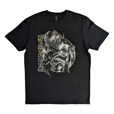 Iron Maiden T-Shirt The Future Past Tour '23 Greyscale Unisex Black