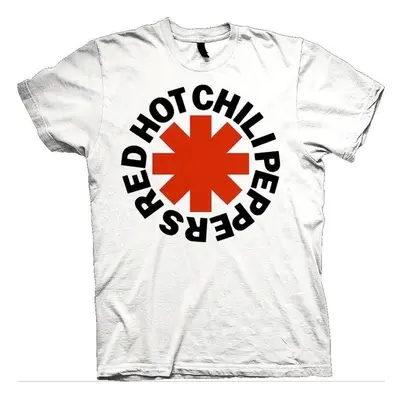 Red Hot Chili Peppers T-Shirt Red Asterisk Unisex White