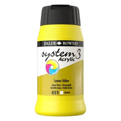 Daler Rowney System3 Acrylic Paint Lemon Yellow ml pc