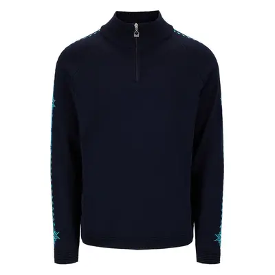 Dale of Norway Geilo Mens Merino Wool Sweater Marine/Peacock Jumper