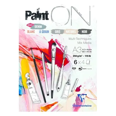 Clairefontaine Paint'On 115Lb N°6 Assorted Pad Sketchbook g