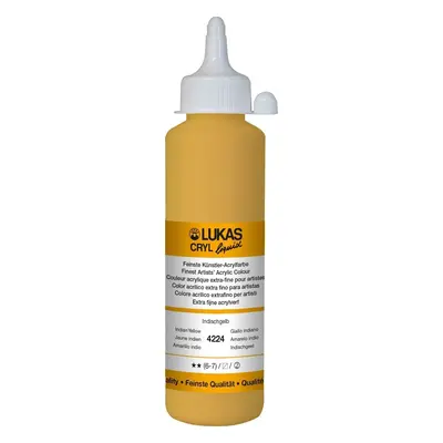 Lukas Cryl Liquid Acrylic Paint Indian Yellow ml pc