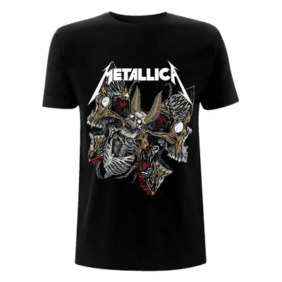 Metallica T-Shirt Skull Moth Unisex Black