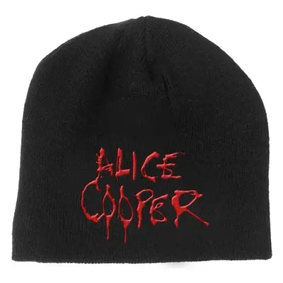 Alice Cooper Hat Dripping Logo Black