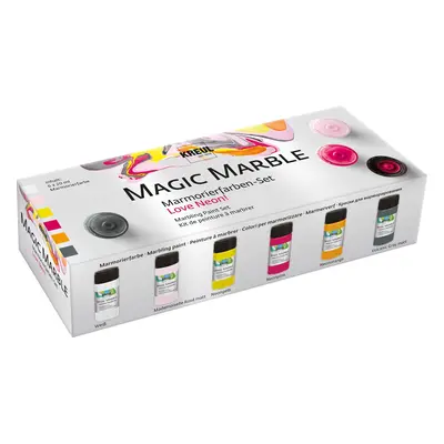 Kreul Magic Marble Set of Marble Paints Love Neon! x ml