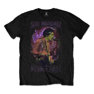 Jimi Hendrix T-Shirt Purple Haze Frame Unisex Black