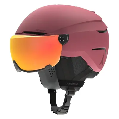 Atomic Savor Visor Stereo Maroon Ski Helmet