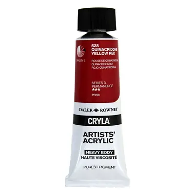 Daler Rowney Cryla Artists’ Acrylic Paint Quinacridone Yellow Red ml pc