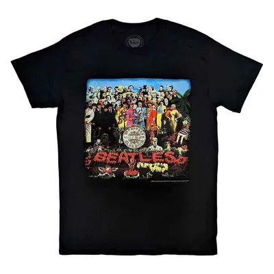 The Beatles T-Shirt Vintage Sgt Pepper Unisex Black