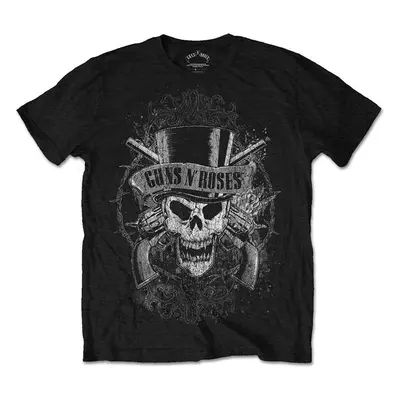 Guns N' Roses T-Shirt Faded Skull Unisex Black