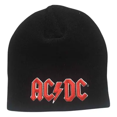 AC/DC Hat Red 3D Logo Black