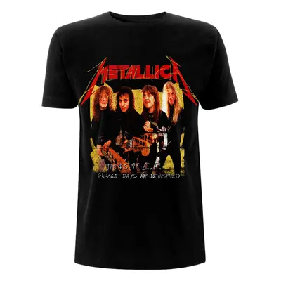 Metallica T-Shirt Garage Photo Yellow Unisex Black