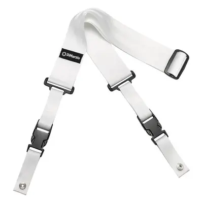 DiMarzio DD2200 Clip Lock Textile guitar strap White