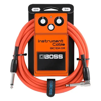 Boss BIC-10A-OR 10ft Straight - Angled Instrument Cable