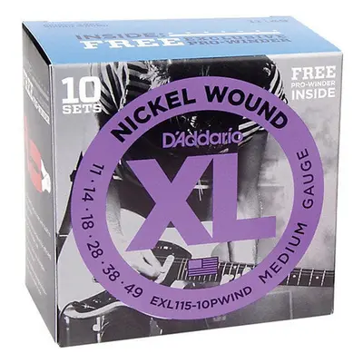 D'Addario EXL115-10P E-guitar strings