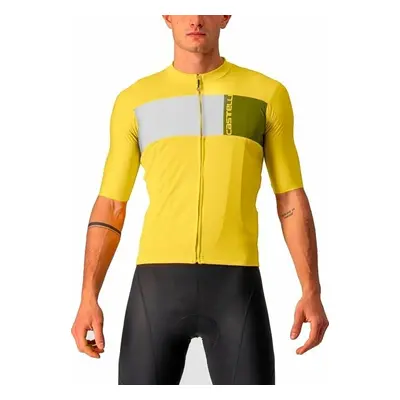 Castelli Prologo Jersey Passion Fruit/Ivory-Avocado Green