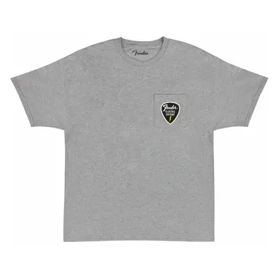 Fender T-Shirt Pick Patch Pocket Tee Athletic Gray