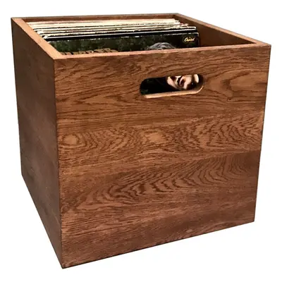 Music Box Designs A Whole Lotta 12" Vinyl Record Storage Vinyl Record Box Rosewood