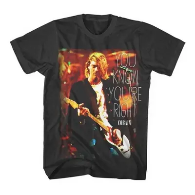 Kurt Cobain T-Shirt You Know You're Right Unisex Black