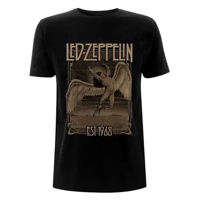 Led Zeppelin T-Shirt Faded Falling Unisex Black