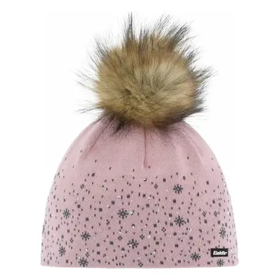 Eisbär Rana Lux Crystal Beanie Pink Clay/Anthrazit/Beige Ski Beanie