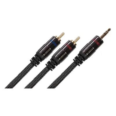 Audio Tuning RCA - Klinke 3,5mm m Black Hi-Fi AUX Cable