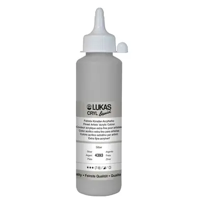 Lukas Cryl Liquid Acrylic Paint Silver ml pc