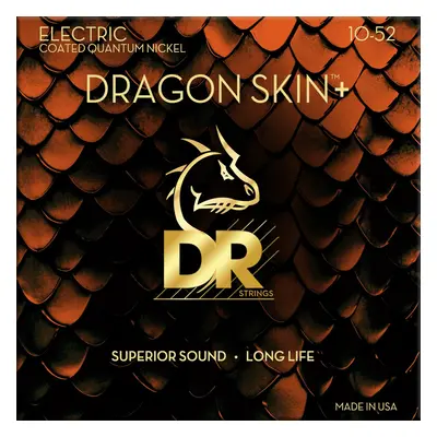 DR Strings Dragon Skin+ Coated Medium to Heavy E-guitar strings