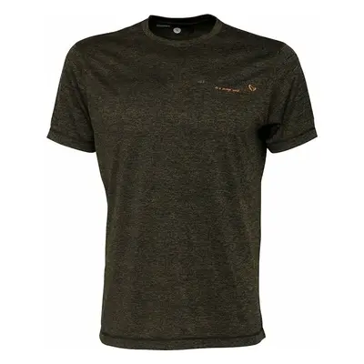 Savage Gear T-Shirt Fighter Stretch T-Shirt Burnt Olive Melange