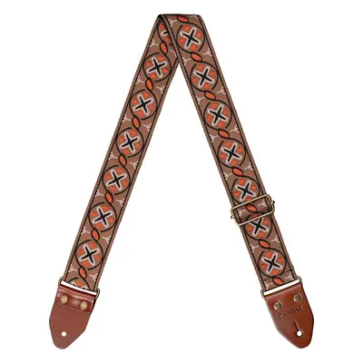 Cascha CGS-JW3 Jacquard Textile guitar strap Cross