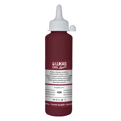 Lukas Cryl Liquid Acrylic Paint Permanent Alizarin Crimson ml pc