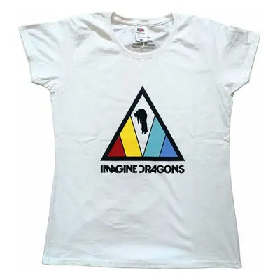 Imagine Dragons T-Shirt Triangle Logo Womens White