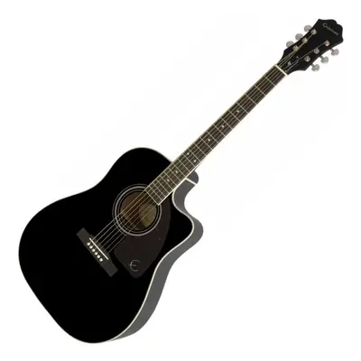 Epiphone J-45 EC Studio Ebony electro-acoustic guitar