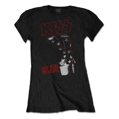 Kiss T-Shirt Do You Love Me Womens Black