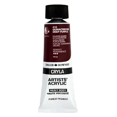 Daler Rowney Cryla Artists’ Acrylic Paint Quinacridone Deep Purple ml pc