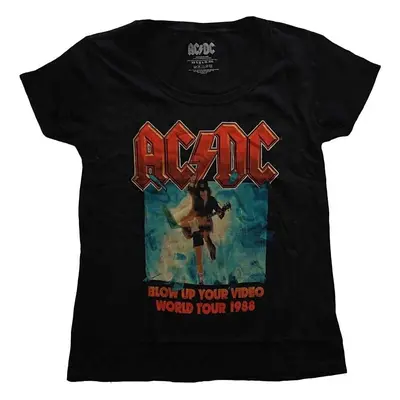 AC/DC T-Shirt Blow Up Your Video Womens Black