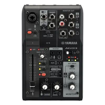 Yamaha AG03 MK2 BK Mixing Desk