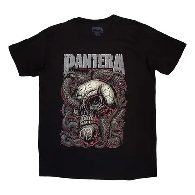 Pantera T-Shirt Serpent Skull Unisex Black