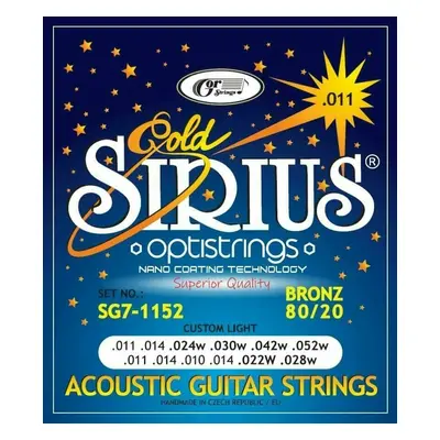 Gorstrings SIRIUS Gold SG7-1152 Guitar strings