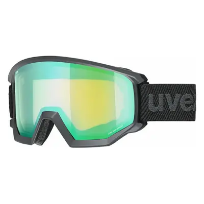 UVEX Athletic FM Black Mat/Mirror Green Ski Goggles