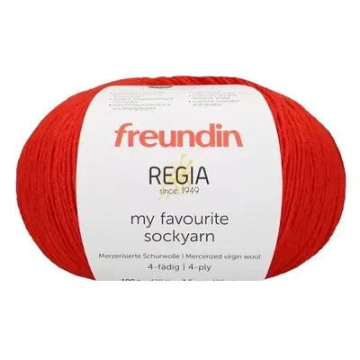 Freundin x Regia My Favourite Sockyarn Poppy Knitting Yarn