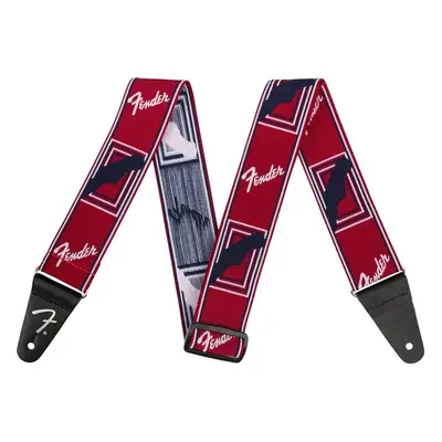 Fender Weighless 2'' Mono Strap Textile guitar strap Red/White/Blue