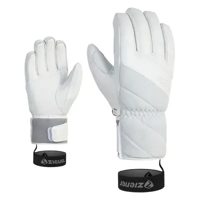 Ziener Kuma AS White Ski Gloves