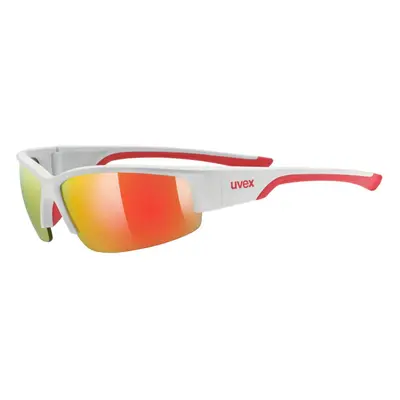 UVEX Sportstyle White/Mat Red/Mirror Red Cycling Glasses