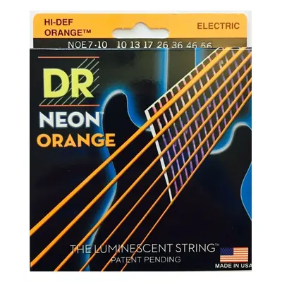 DR Strings Neon Hi-Def NOE7-10 E-guitar strings