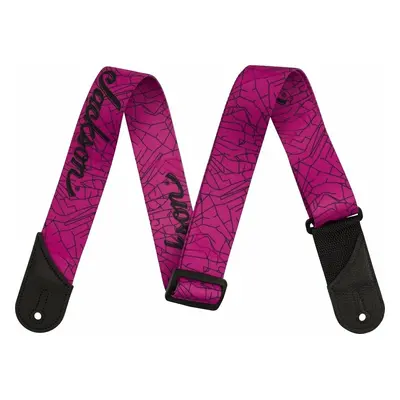 Jackson Cracked Mirror Strap Textile guitar strap Pink